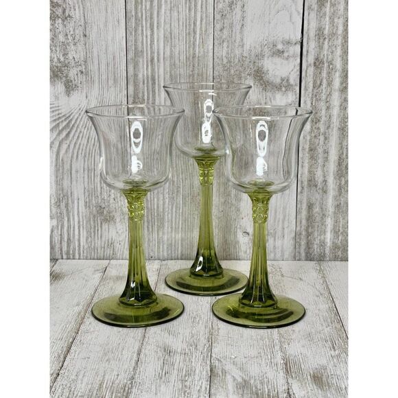Vintage PartyLite Radiant Glow Stemmed Trio Candle Holders Set of 3 - Picture 2 of 5